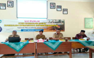 “UJI PUBLIK KURIKULUM 2013 DAN KURIKULUM OPERASIONAL SATUAN PENDIDIKAN” SMP N 2 KOKAP