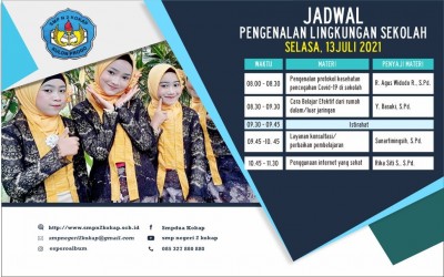 PENGENALAN LINGKUNGAN SEKOLAH Selasa, 13 juli 2021